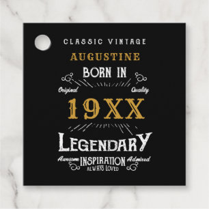 Étiquettes Cadeau Autocollant Carré personnalisé 40e anniversaire