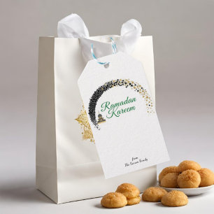 Étiquettes-cadeau Autocollant de cadeau de thème Ramadan Kareem pour