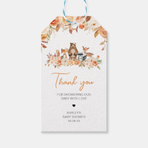 Étiquettes-cadeau Automne Citrouille Woodland Baby shower Favoriser 