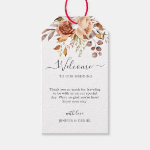 Étiquettes-cadeau Automne Feuilles Russe Pays Boho Mariage