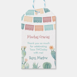 Étiquettes-cadeau Automne TROIS-esta Taco TWOsday Fiesta Favor Tags