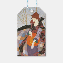 Étiquettes-cadeau Automne Vintage Illustration de la mode, Janvier 1