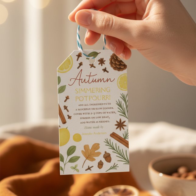 Étiquettes-cadeau Autumn simmering potpourri (Créateur téléchargé)