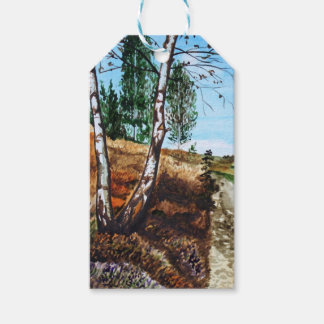 Étiquettes-cadeau Autumn watercolor painting