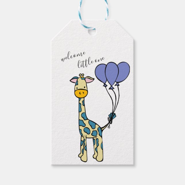 Étiquettes-cadeau Baby Giraffe (Devant)