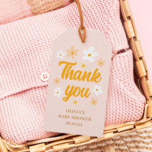 Étiquettes-cadeau Baby in Bloom Spring Baby shower Favoriser