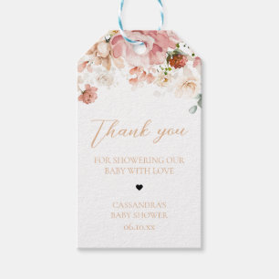 Étiquettes-cadeau Baby in Bloom Spring Fleur sauvage Favoriser Tags