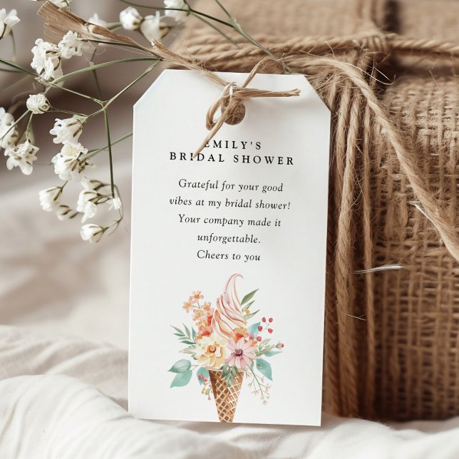 Étiquettes-cadeau Baby Shower à Thème Glace (Créateur téléchargé)