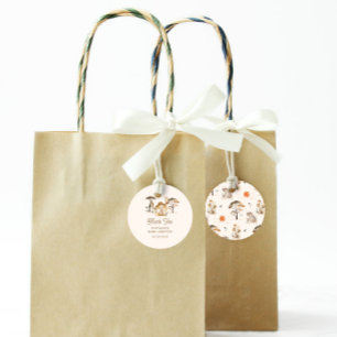 Étiquettes Cadeau Baby shower animalier sauvage