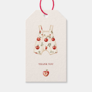 Étiquettes-cadeau Baby shower Apple Aquarelle Romper Merci Tags