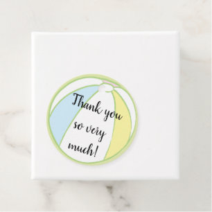 Étiquettes Cadeau Baby shower Beach Ball Favoriser Tags