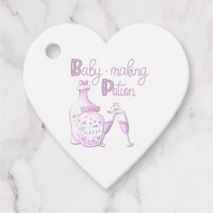 Étiquettes Cadeau Baby shower Bébé Lilac mignonne Faire Potion