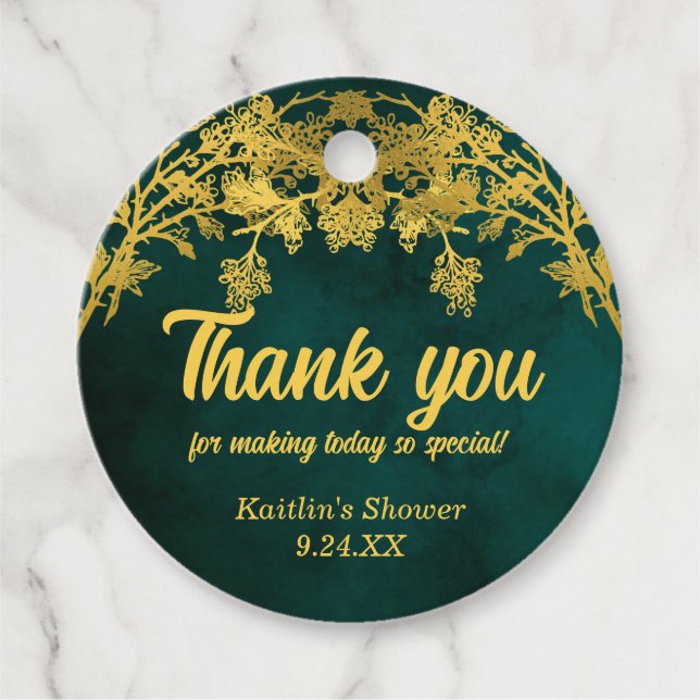 Étiquettes Cadeau Baby shower Boho | MERCI FÊTE DES MARIÉES (Devant)
