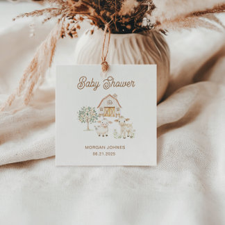 Étiquettes Cadeau Baby shower Cutie cultivé à la maison