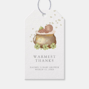 Étiquettes-cadeau Baby shower d'aquarelle mignonne merci