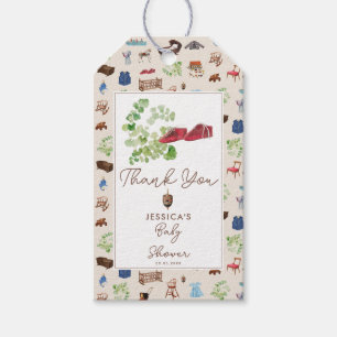 Étiquettes-cadeau Baby shower de jouets Vintages neutres selon le se