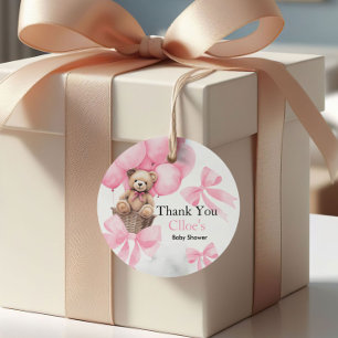 Étiquettes Cadeau Baby shower de l'ours