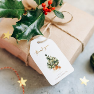 Étiquettes-cadeau Baby shower de Noël hiver Merci