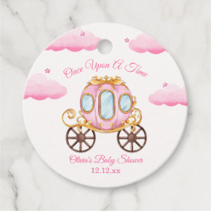 Étiquettes Cadeau Baby shower de transport rose sucré Fairy Princess
