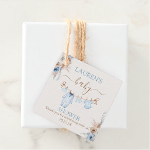 Étiquettes Cadeau Baby shower de vêtements pour bébé garçon