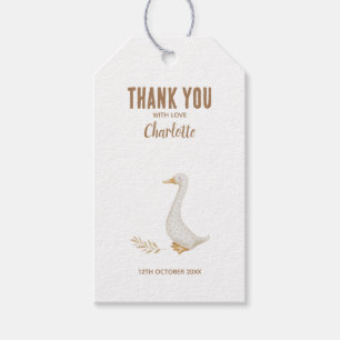 Étiquettes-cadeau Baby shower d'oie