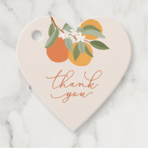 Étiquettes Cadeau Baby shower d'Oranges de Citrus Little Cutie