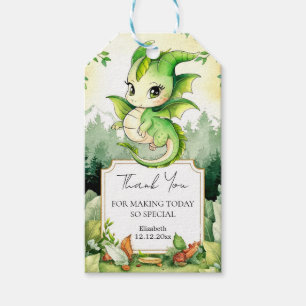 Étiquettes-cadeau Baby shower Dragon