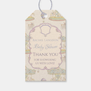 Étiquettes-cadeau Baby shower du parc d'attractions Fairytale Vintag