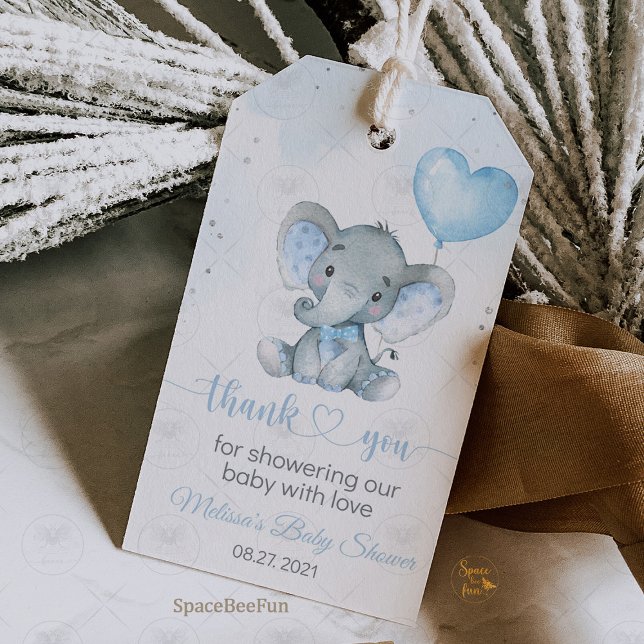 Étiquettes-cadeau Baby shower Elephant Safari (Elephant Safari, Baby Shower, Gift Tags, Safari Theme, Jungle Baby Shower, Elephant Tags, Party Favo)