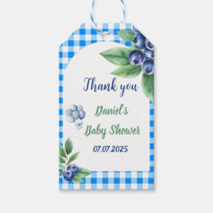 Étiquettes-cadeau Baby shower En vichy classique de la bière douce i