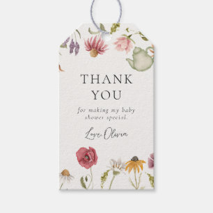 Étiquettes-cadeau Baby shower Floral Tea Party Favoriser les étiquet