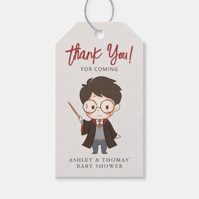 Étiquettes-cadeau Baby shower Harry Potter simple (Devant)