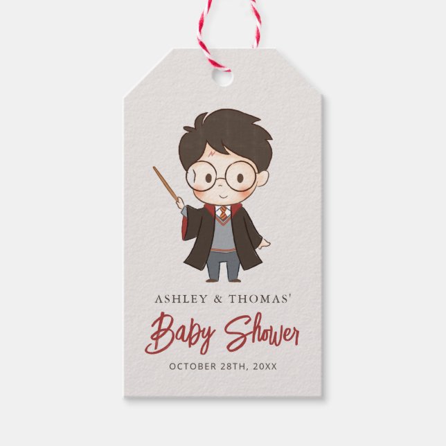 Étiquettes-cadeau Baby shower Harry Potter simple (Devant)