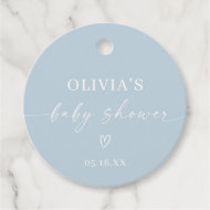 Étiquettes Cadeau Baby shower minimaliste simple