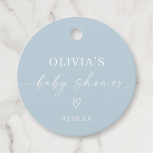 Étiquettes Cadeau Baby shower minimaliste simple