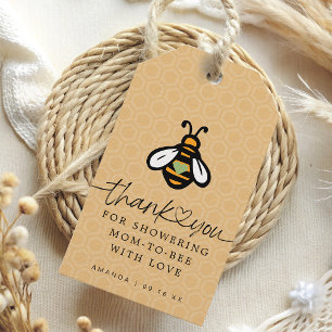 Étiquettes-cadeau Baby shower moderne Maman-to-bee