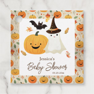 Étiquettes Cadeau Baby shower Motif de Little Boo Halloween