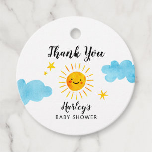 Étiquettes Cadeau Baby shower neutre de Sunshine Genre