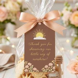 Étiquettes-cadeau Baby Shower Petit Rayon De Soleil