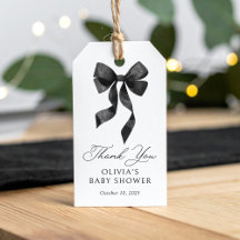 Baby Shower Ruban Noir