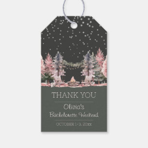 Étiquettes-cadeau Bachelorette Party Camping Week-end
