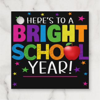Étiquettes Cadeau Back To School Gift Tag, Bright School Year Gift
