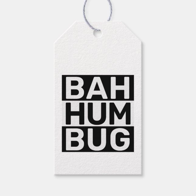 Étiquettes-cadeau Bah Humbug (Devant)