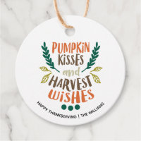 Baisers citrouilles, Récolte Souhaite Thanksgiving