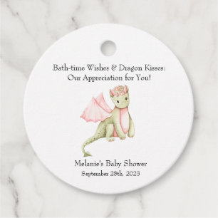 Étiquettes Cadeau Baisers de Bath-Time et Baisers de Dragon