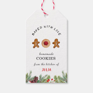 Étiquettes-cadeau 'Baked with Love' Cookies baking Gift Tags