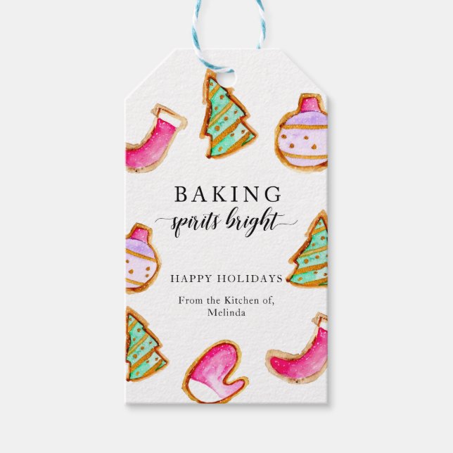 Étiquettes-cadeau Baking Spirits Bright Baking Party Simple  (Devant)