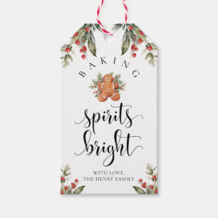 Étiquettes-cadeau Baking Spirits Bright Christmas Cadeaux Tags