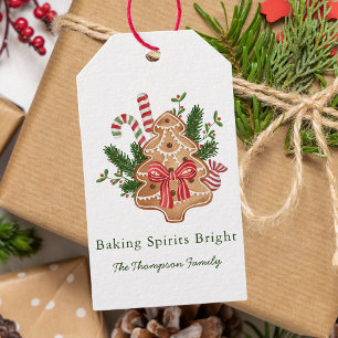 Étiquettes-cadeau Baking Spirits Bright Christmas Tree Cookie