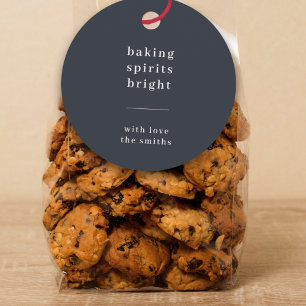 Étiquettes Cadeau Baking Spirits Bright   Photo de Enfants Moderne e